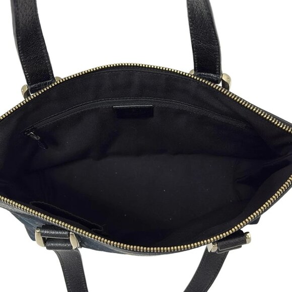 GUCCI Abbey Black Jacquard Leather - Handbag 441-080225 - Picture 7 of 8